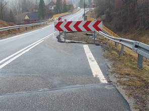 Zabezpieczenie osuwiska w Cisnej 