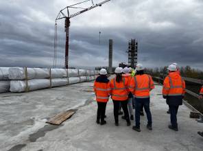 Wizyta robocza na budowie mostu w Stalowej Woli