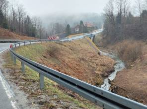 Zabezpieczenie osuwiska w Cisnej 