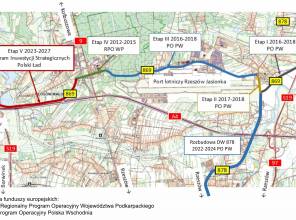 <p><strong>Wartość kontraktu:</strong> 69 560 642,00 PLN<br />
<strong>Wkład własny Województwa Podkarpackiego: </strong>4 560 642,00 PLN<br />
<strong>Dofinansowanie z Rządowego Funduszu Polski Ład: Program Inwestycji Strategicznych:</strong> 65 000 000,00 PLN<br />
<strong>Wykonawca:</strong> Konsorcjum firm ANTEX II Sp. z o.o. i Wysowa Mosty Sp. z o.o<br />
<strong>Data podpisania umowy:</strong> 3.10.2023 r.<br />
<strong>Termin realizacji:</strong> 03.06.2027 r.</p>

<p>Zadanie realizowane w systemie "zaprojekuj i wybuduj".</p>
